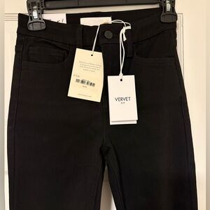 Bohme Black Straight Leg Jeans Distressed Women's